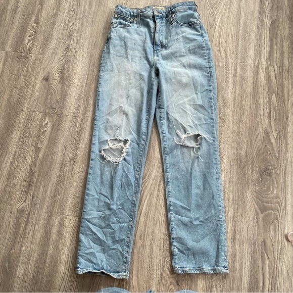 Madewell Curvy The Perfect Vintage Straight Jean Distressed Size 29 - Picture 4 of 14